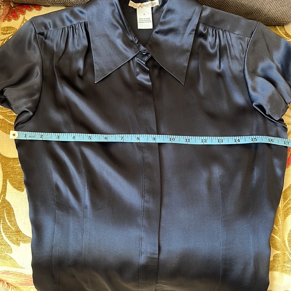KENSIE short sleeves silk top, size 8 - Picture 8 of 14